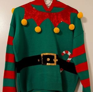 #5 Christmas Elf Sweater (size large)